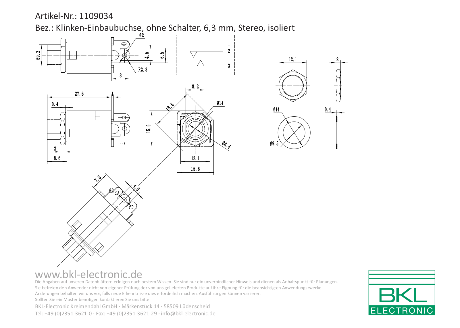BKL BKL 1109034 Datasheet - ManualMachine.com
