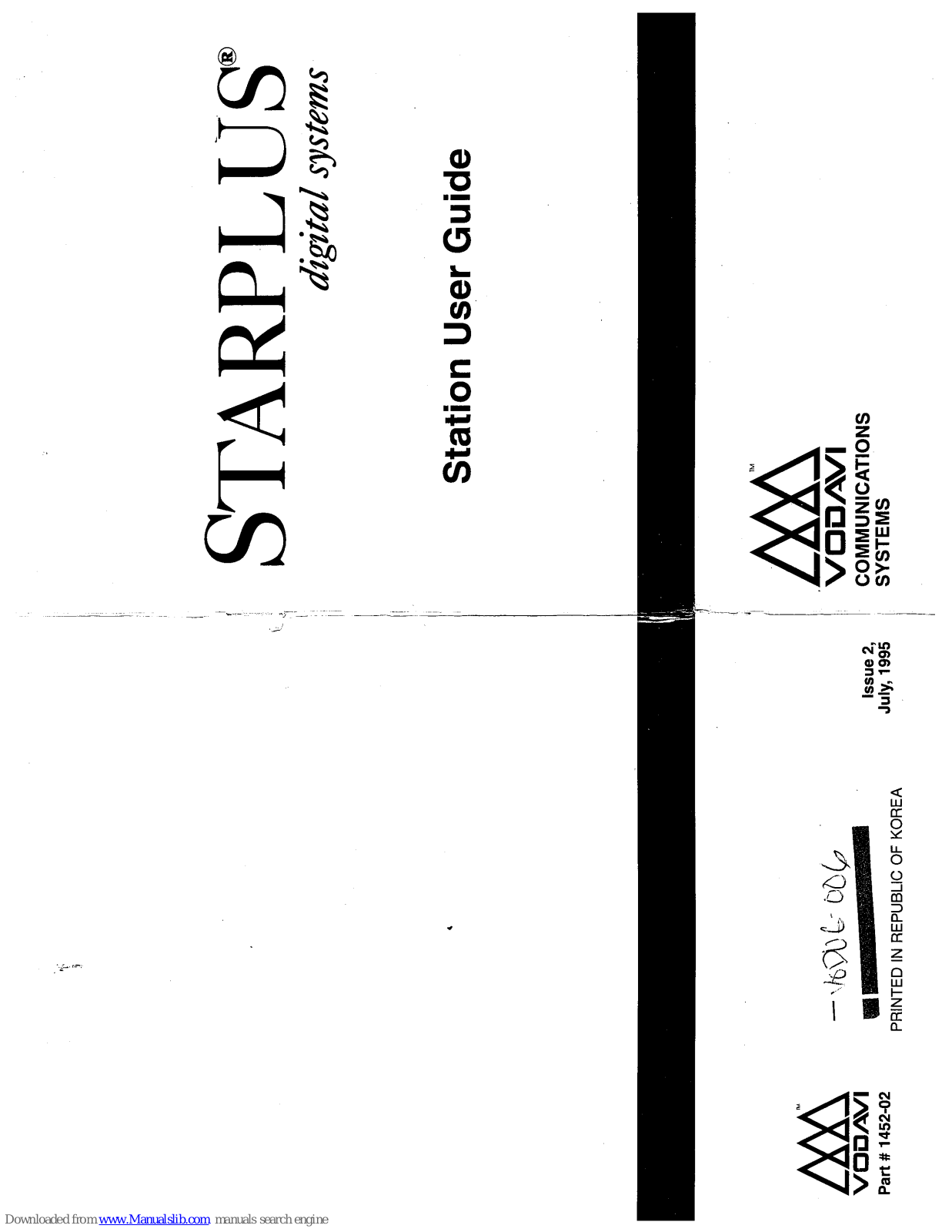 Vodavi Starplus Digital Systems User Manual - ManualMachine.com