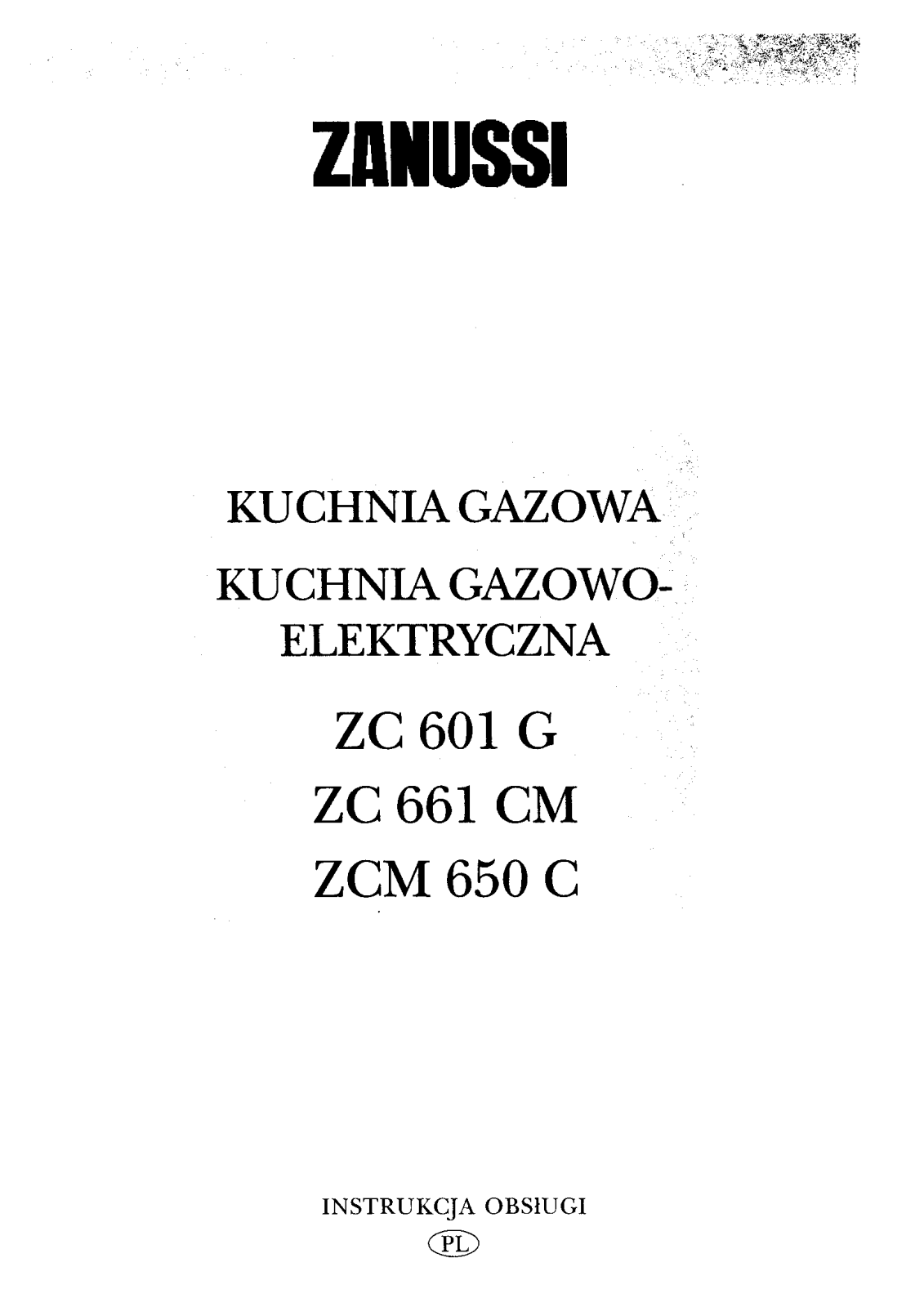 Zanussi ZC661CM User Manual