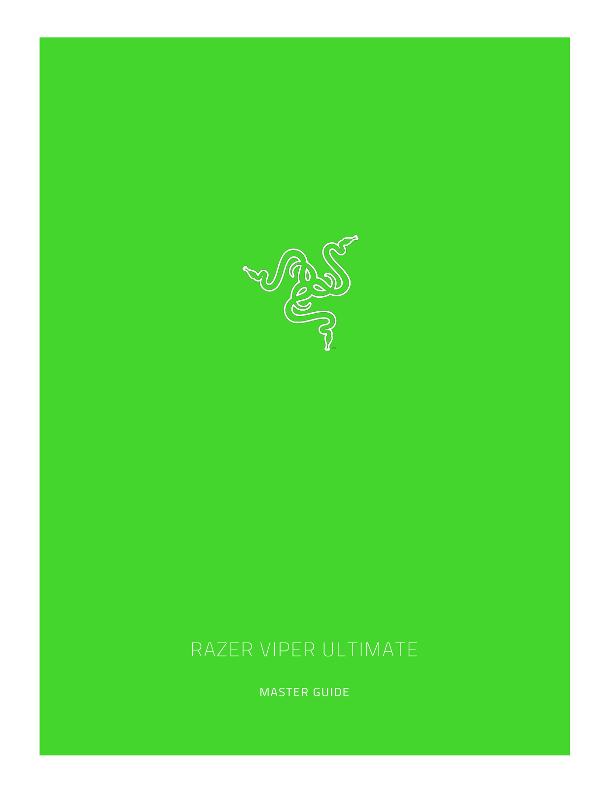 Razer Viper Ultimate User Manual