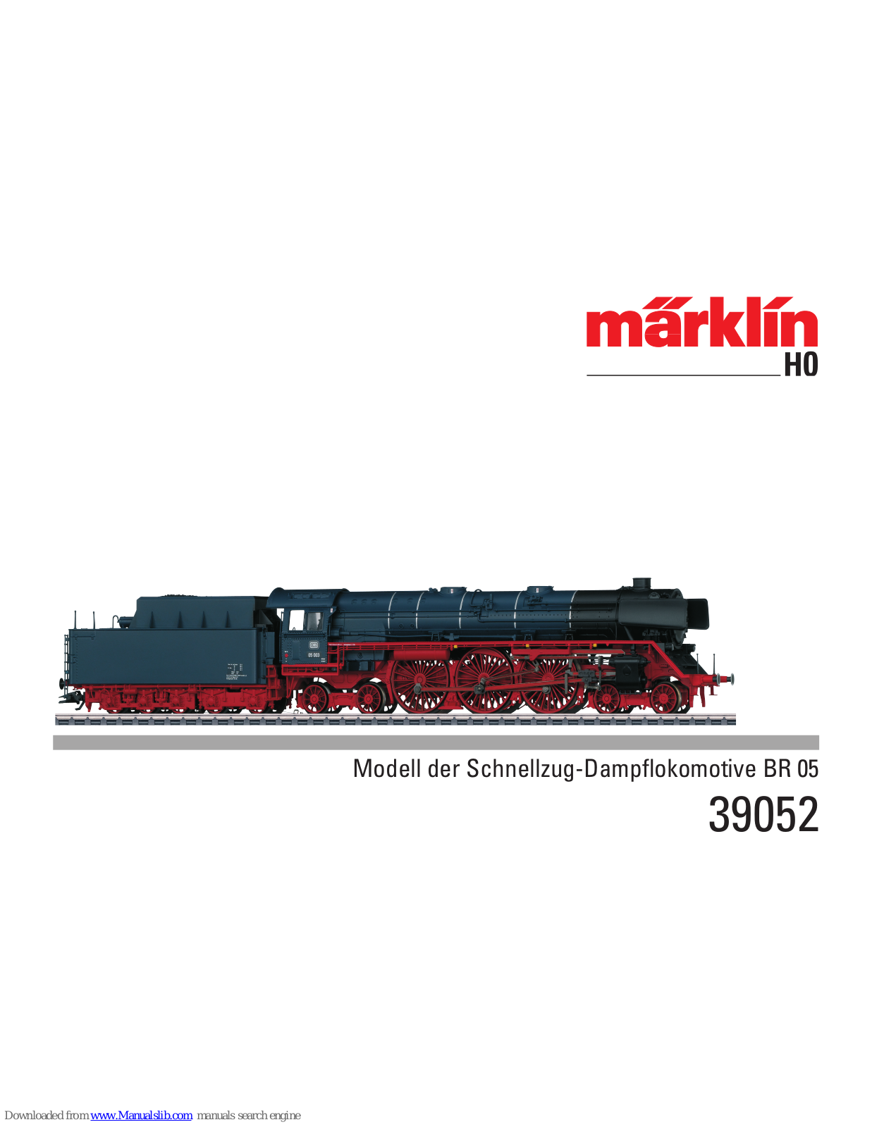 Märklin 39052 User Manual - ManualMachine.com
