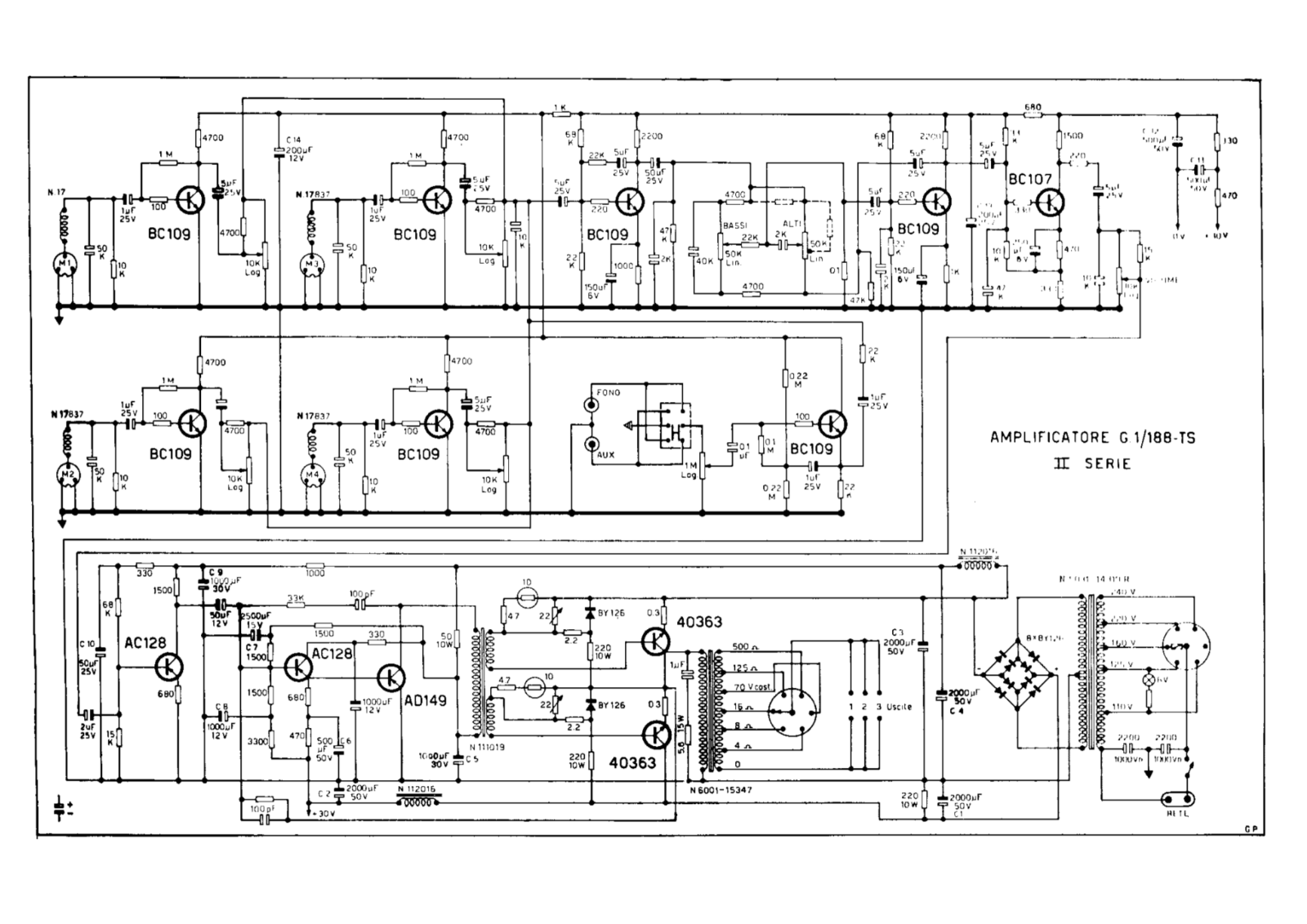 Geloso G1-188TS Schematic