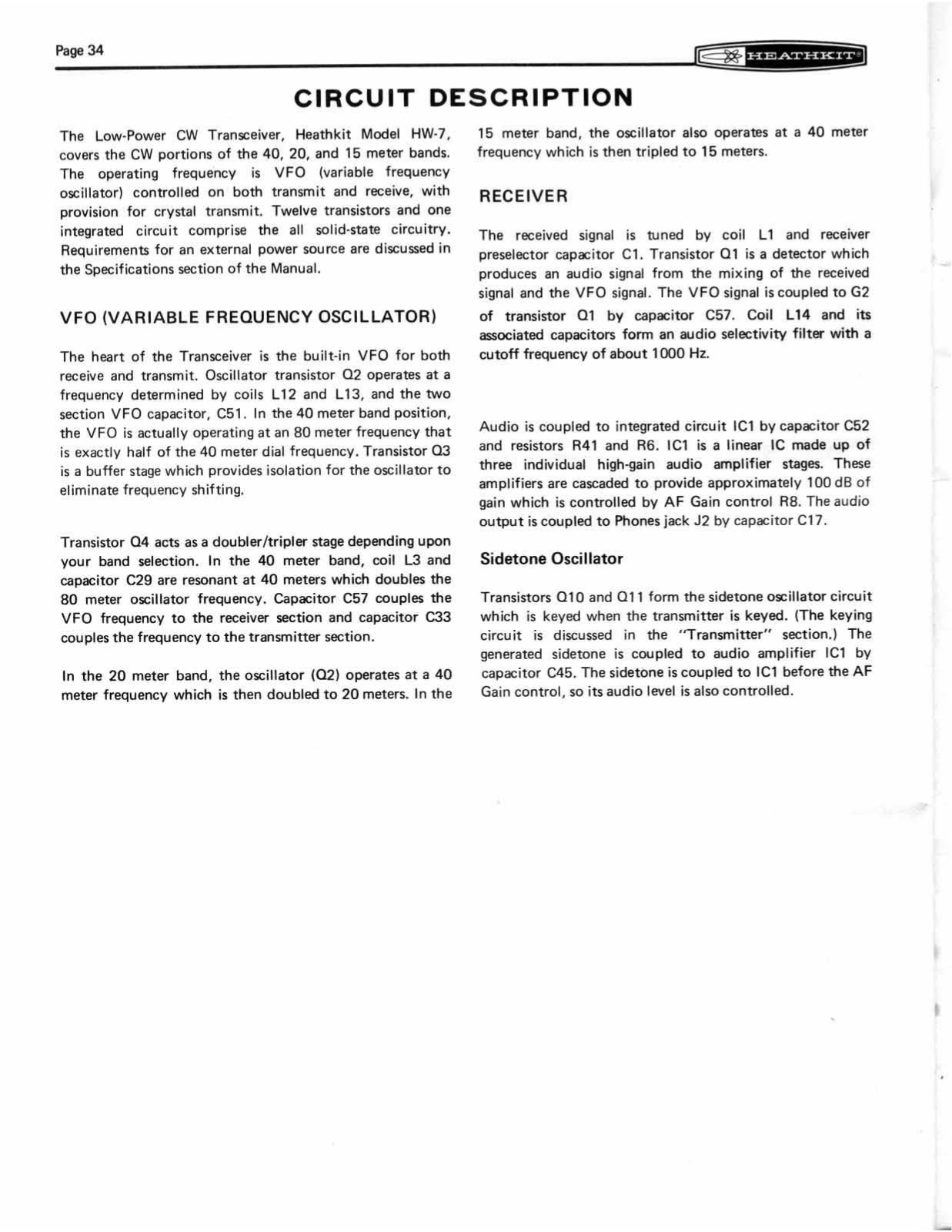 HEATHKIT hw-7 User Manual (PAGE 13)