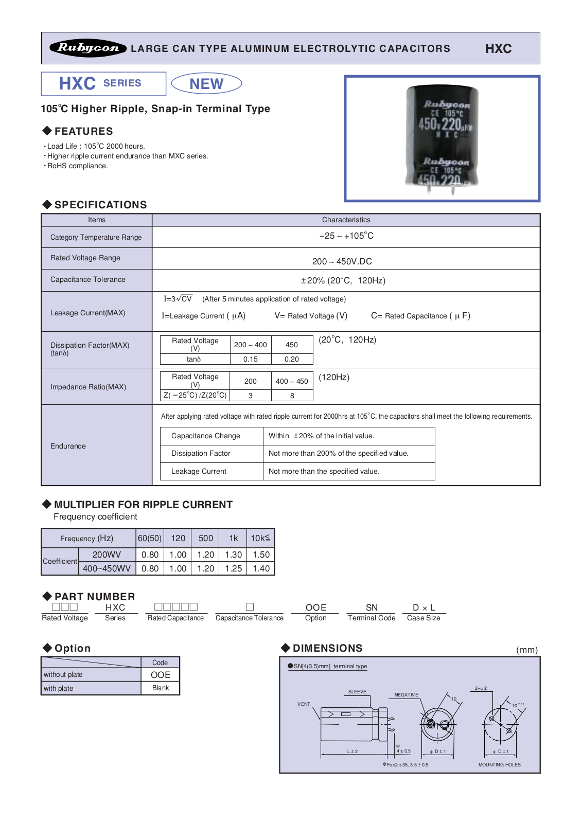 Rubycon HXC User Manual