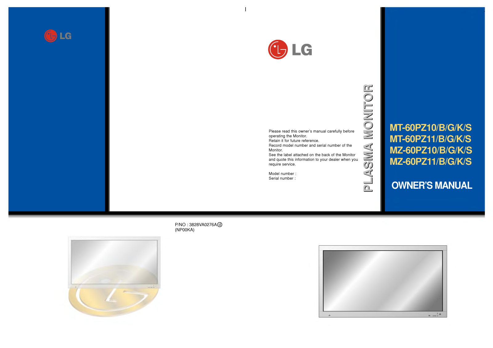 LG MT-60PZ10 User Manual