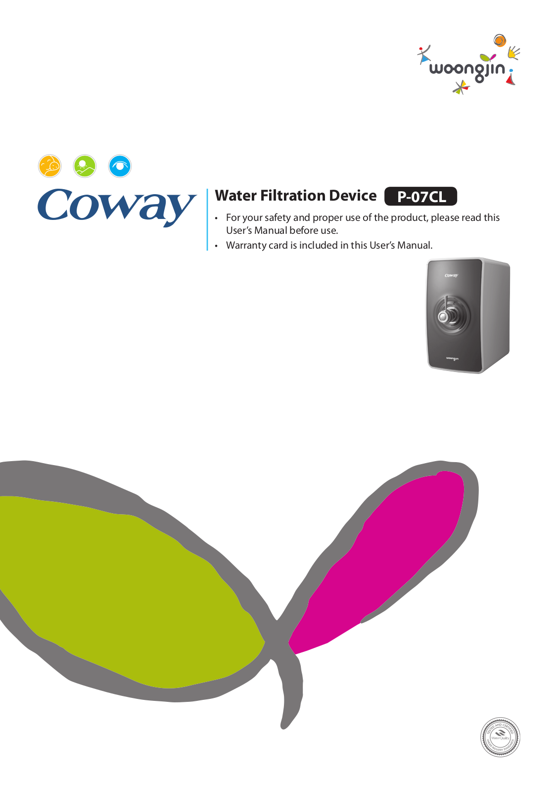 Coway P-07CL User Manual