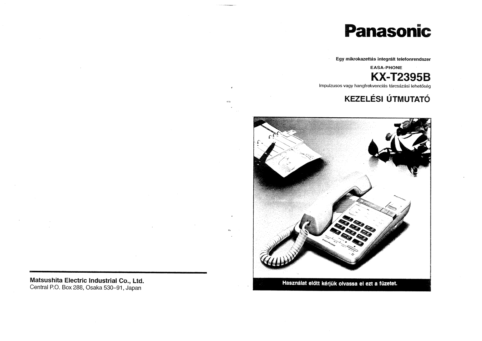 Panasonic KX-T2395B User Manual