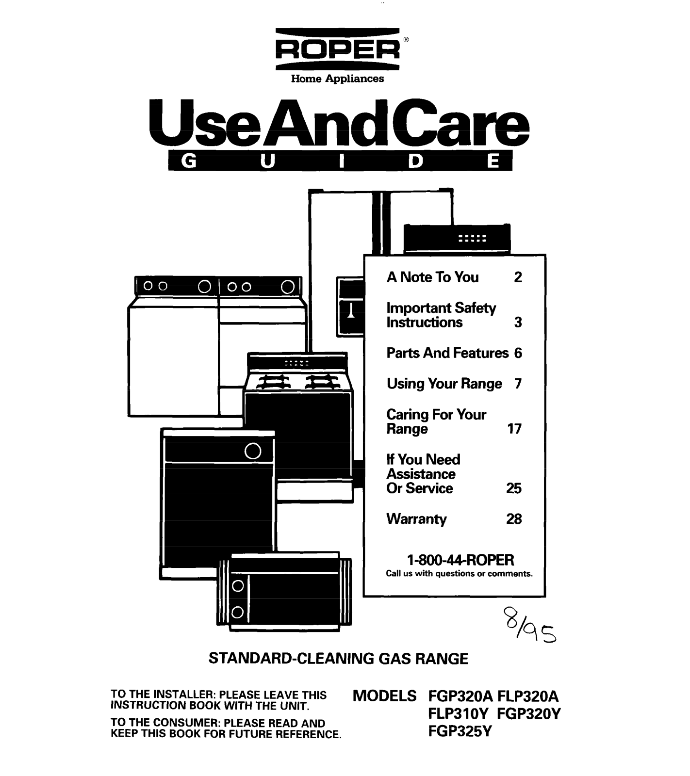 Whirlpool FLP310Y, FLP320A, FGP325Y, FGP320Y User Manual - ManualMachine.com Whirlpool FLP310Y, FLP320A, FGP325Y, FGP320Y User Manual - ManualMachine.com