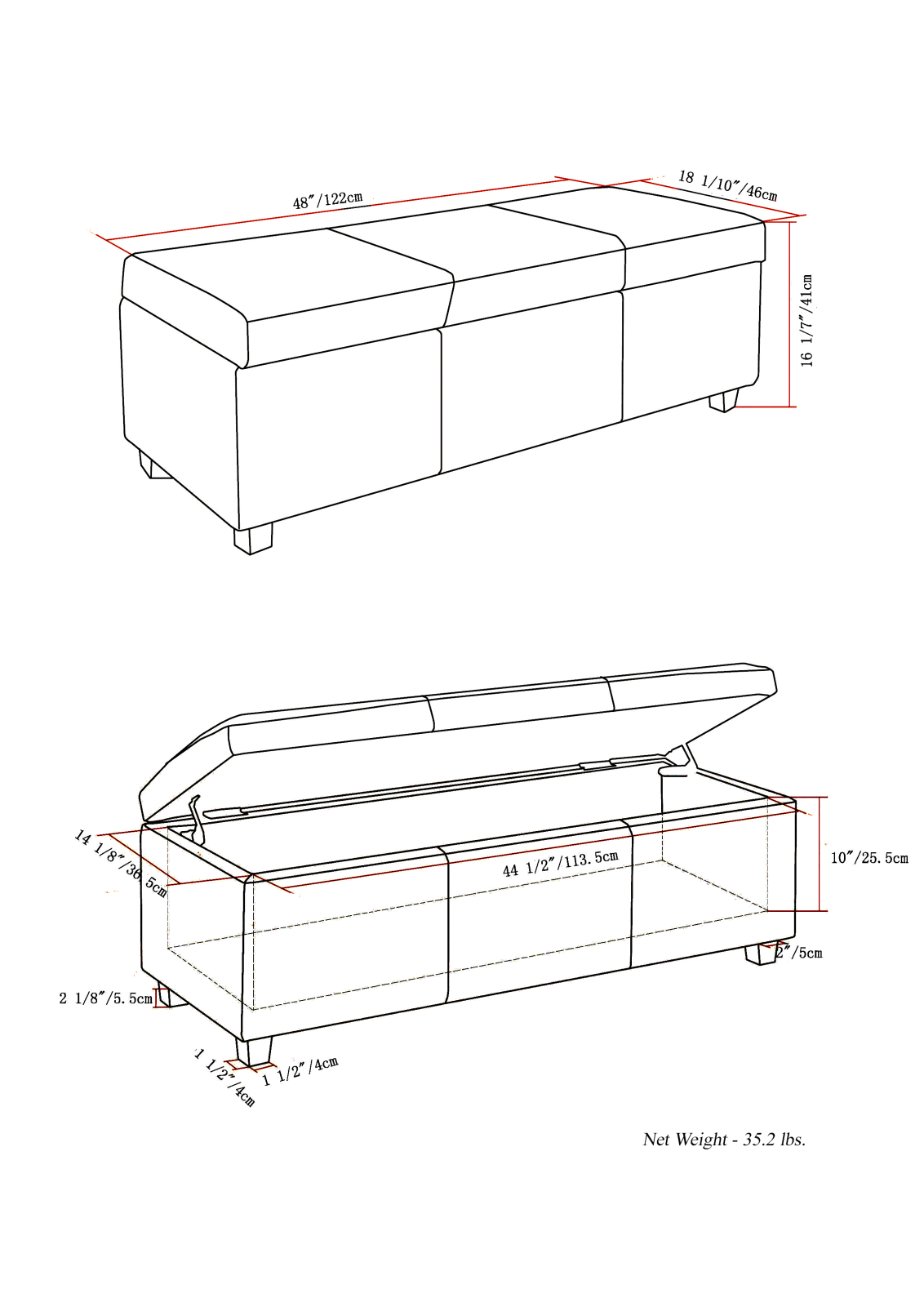 Lark Manor™ W004031688 Dimensions - ManualMachine.com