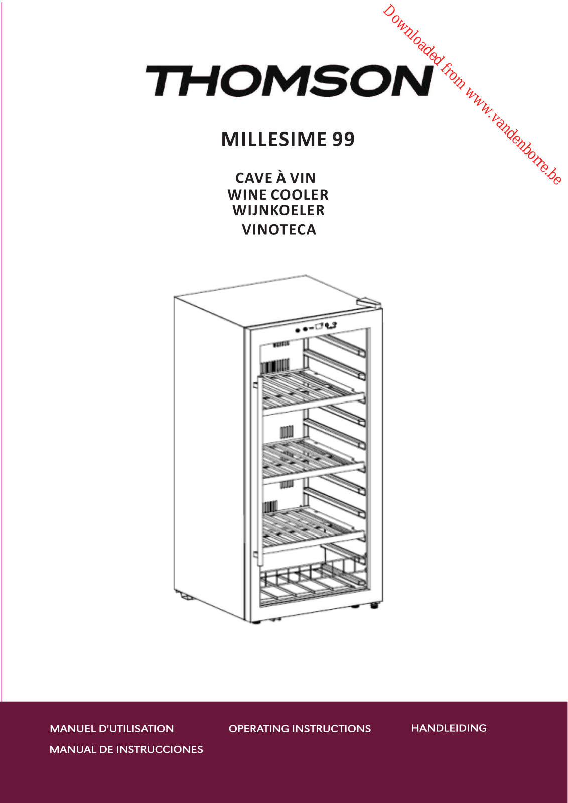 THOMSON MILLESIME 99 User Manual