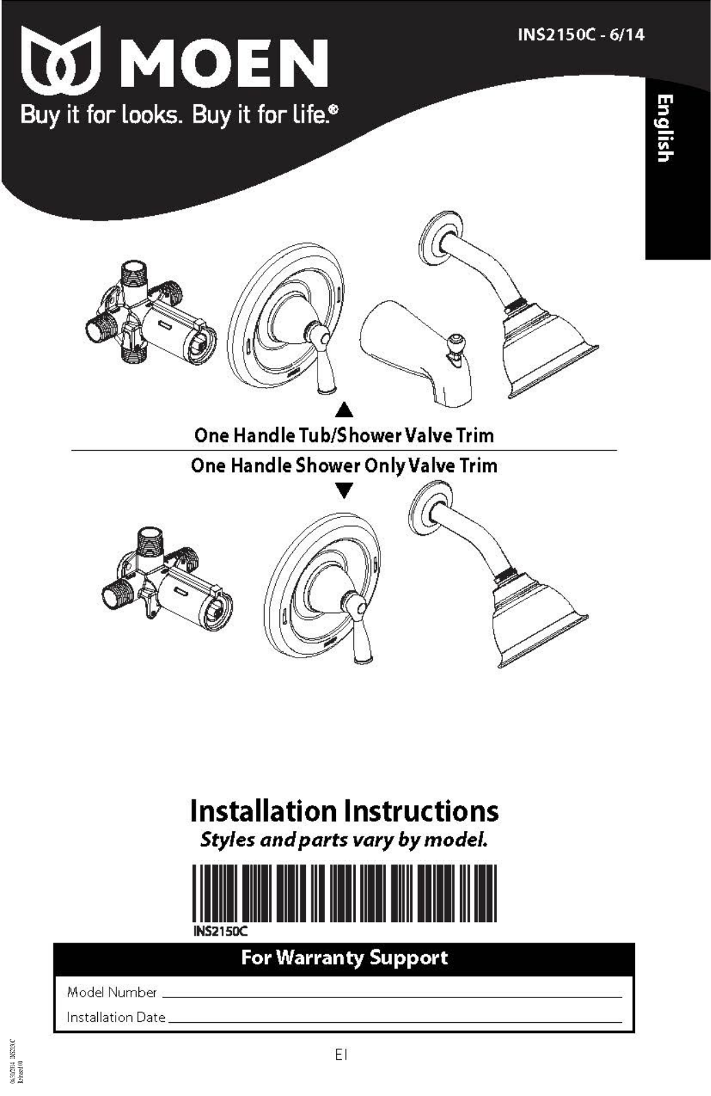 Moen IN52150C User Manual