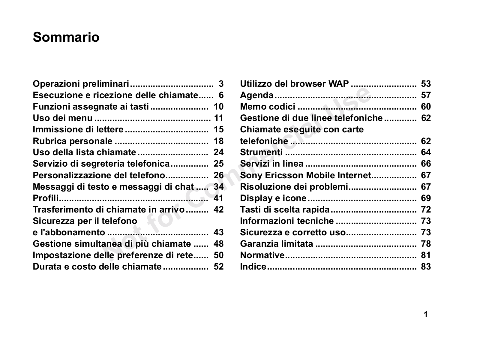 Sony ericsson T600 User Manual