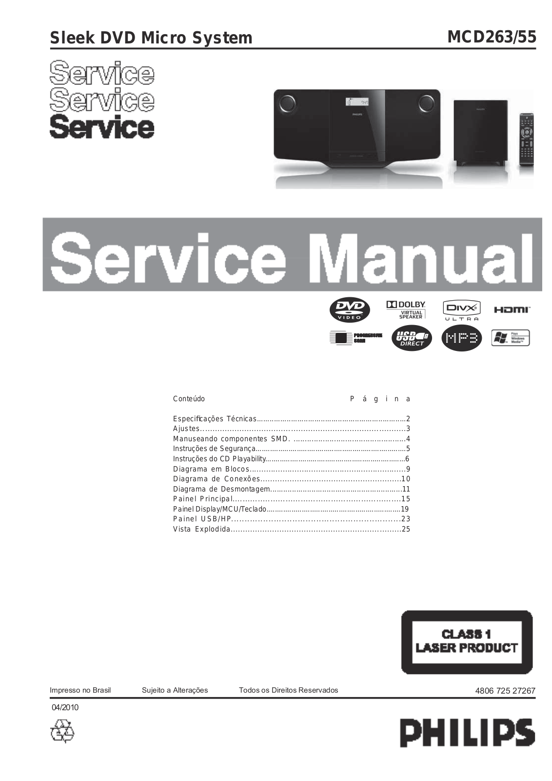 Philips MCD263/55 Schematic