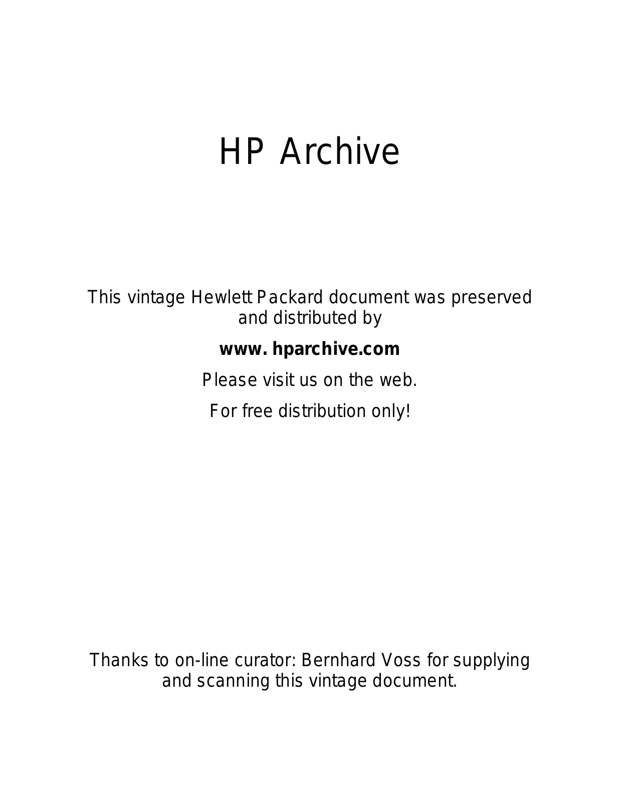 HP 5480A User manual - ManualMachine.com