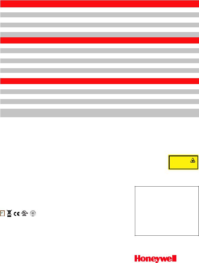 Honeywell MK4225-70A38 Product Data Sheet