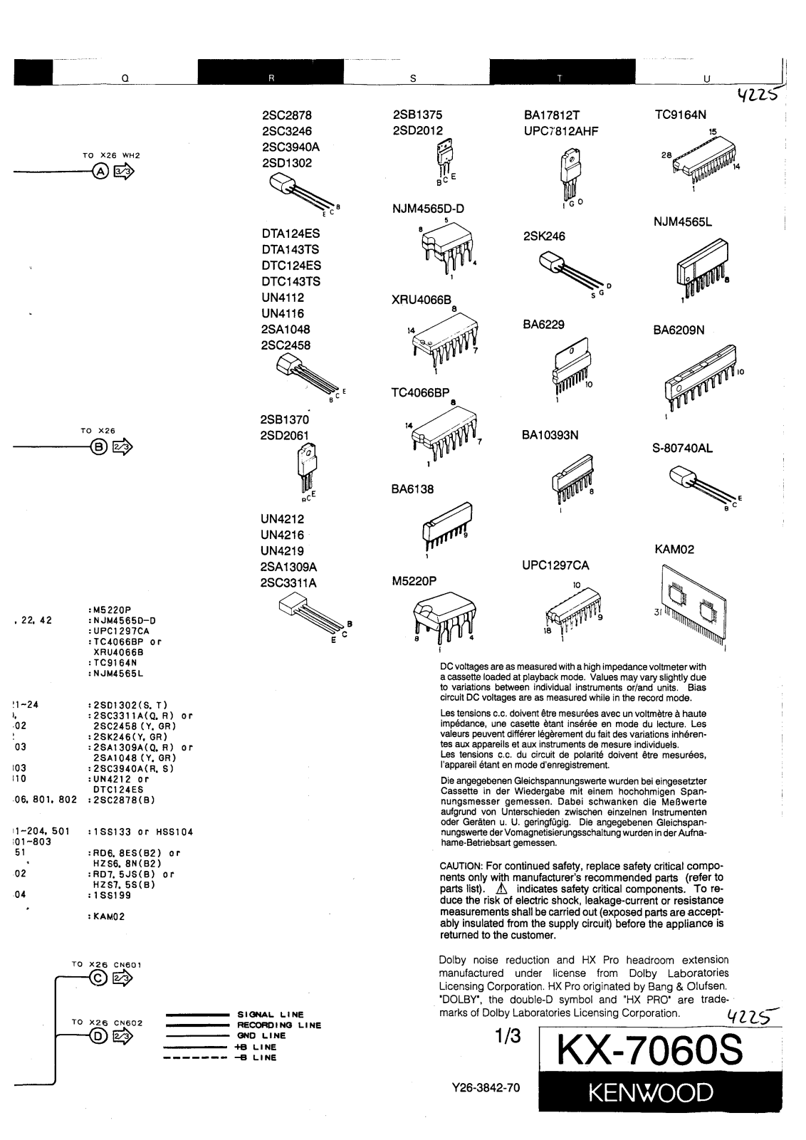 Kenwood KX-7060-S Schematic