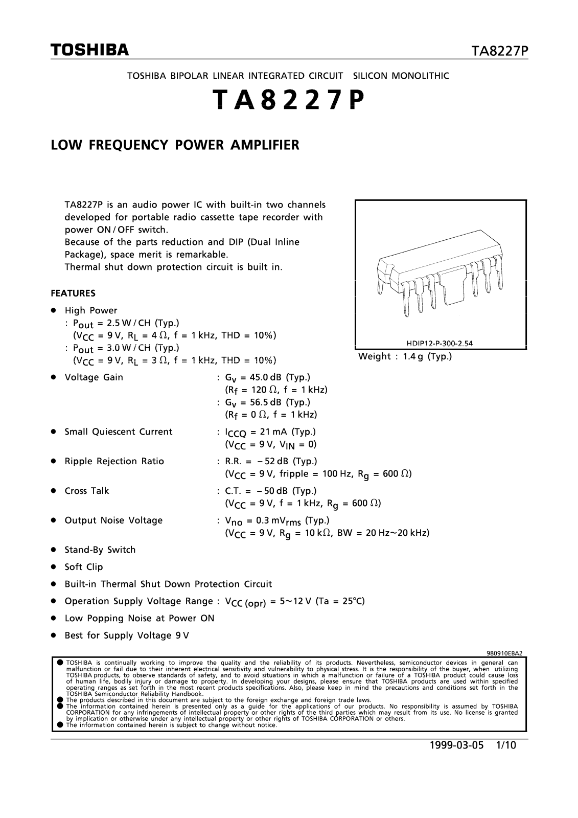 Sony TA8227P Service Manual