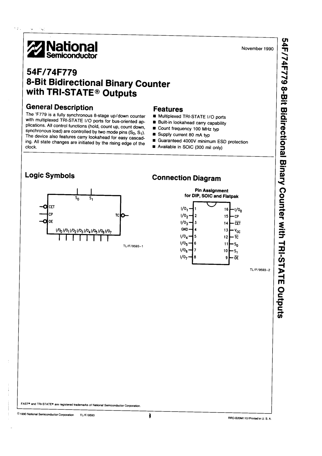 NSC 74F779PCQR, 74F779LCX, 74F779LCQR, 74F779FCX, 74F779DCX Datasheet