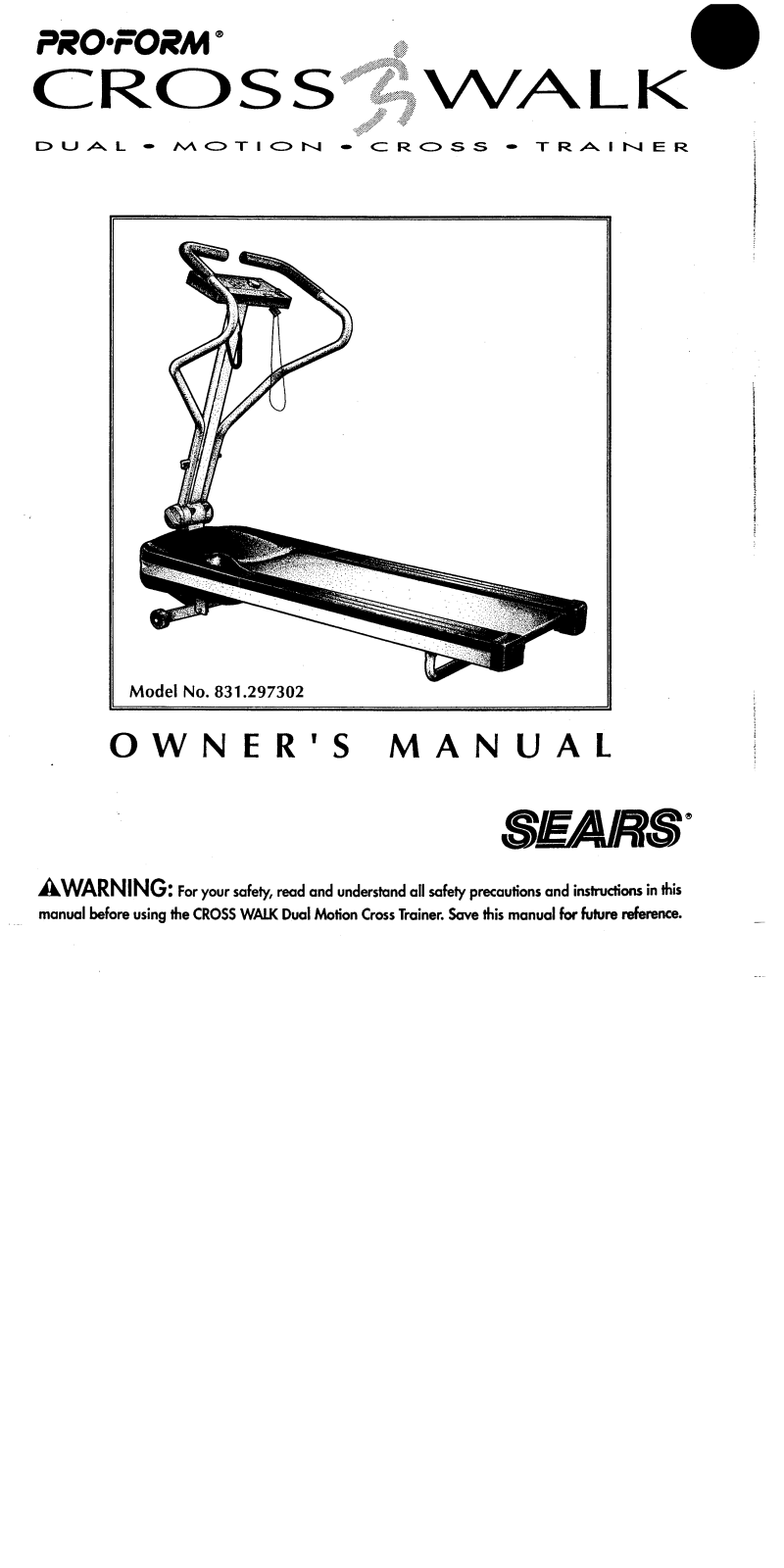 ProForm 297302 User Manual