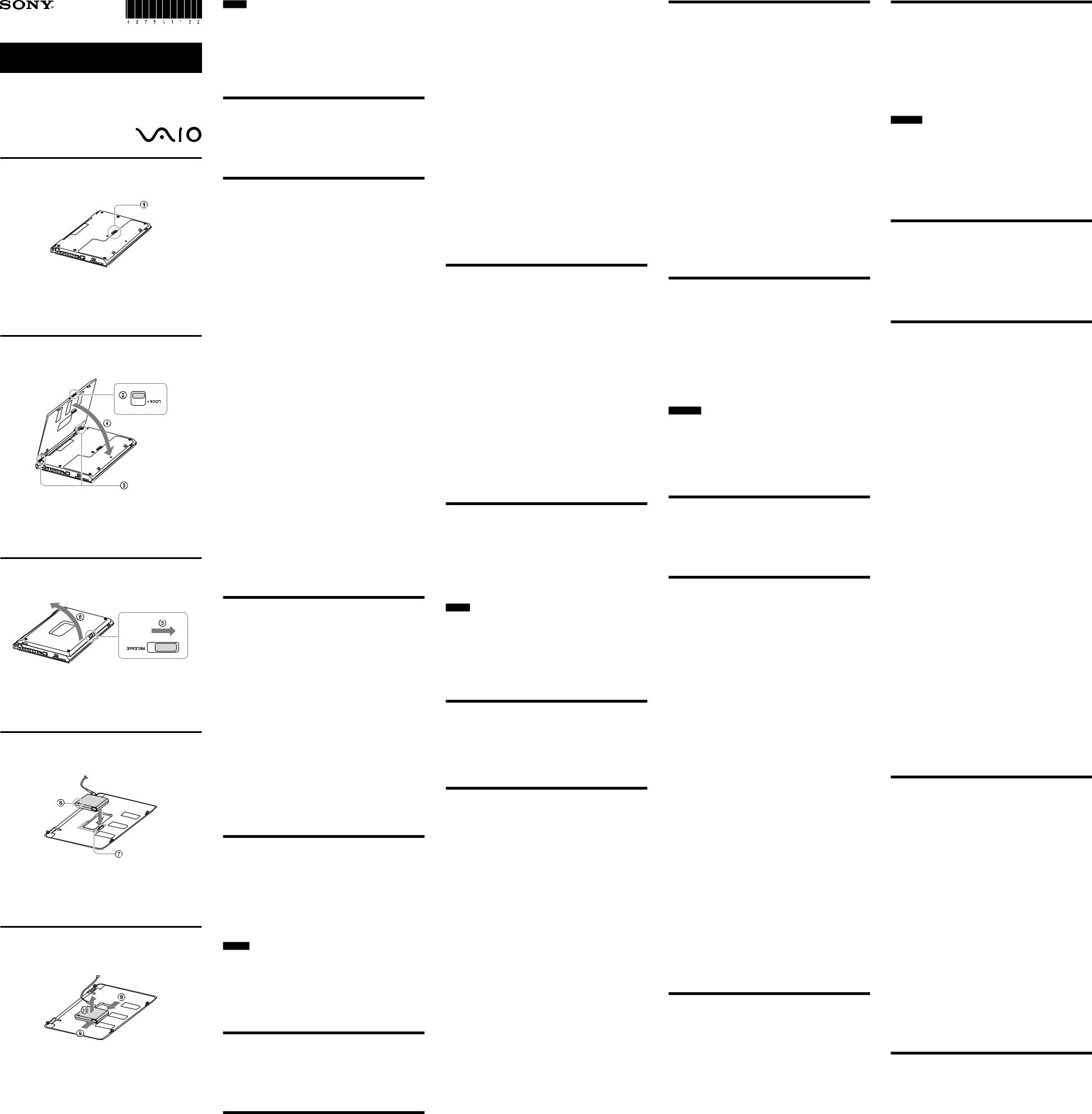 Sony VGP-BPSC24 User Manual