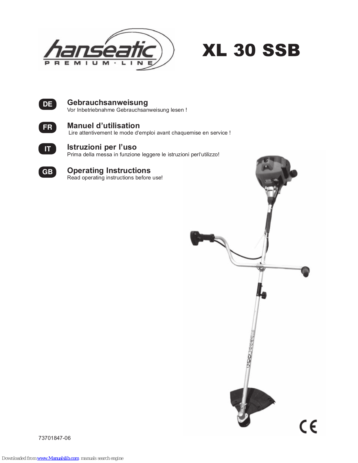 Hanseatic XL 30 SSB User Manual