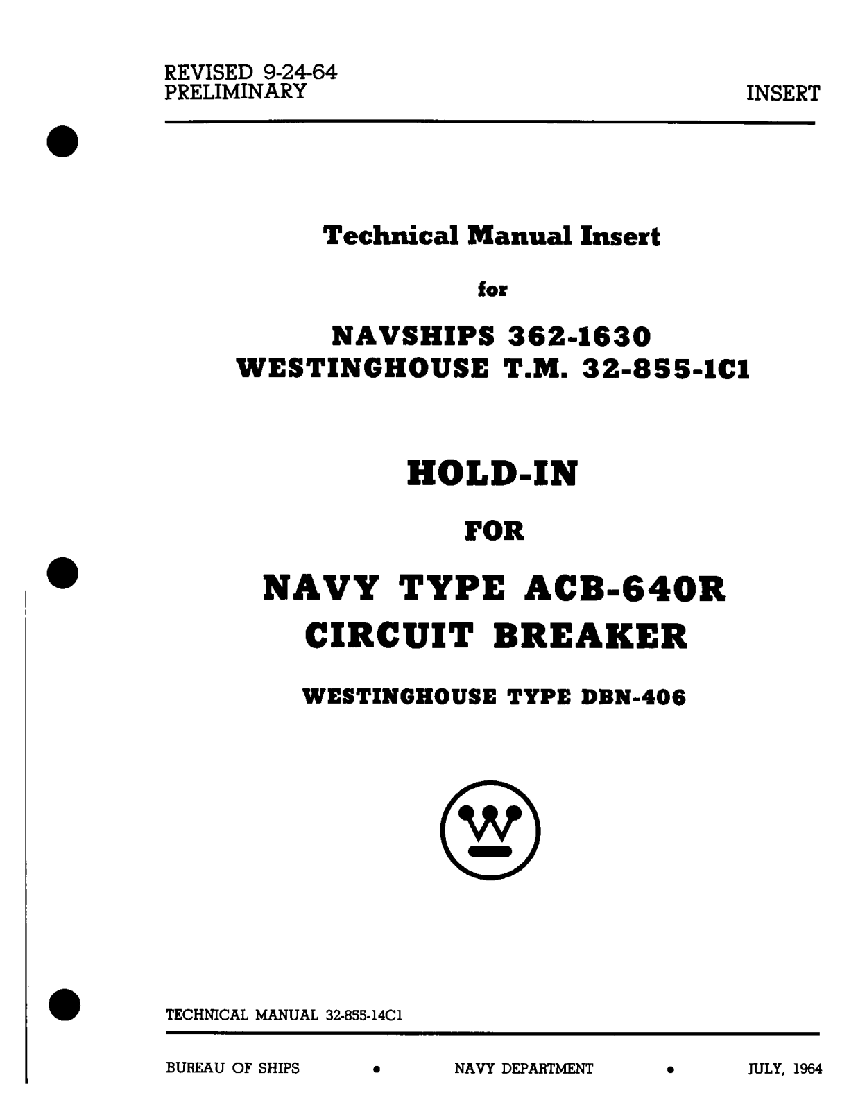 Westinghouse ACB-640R User Manual