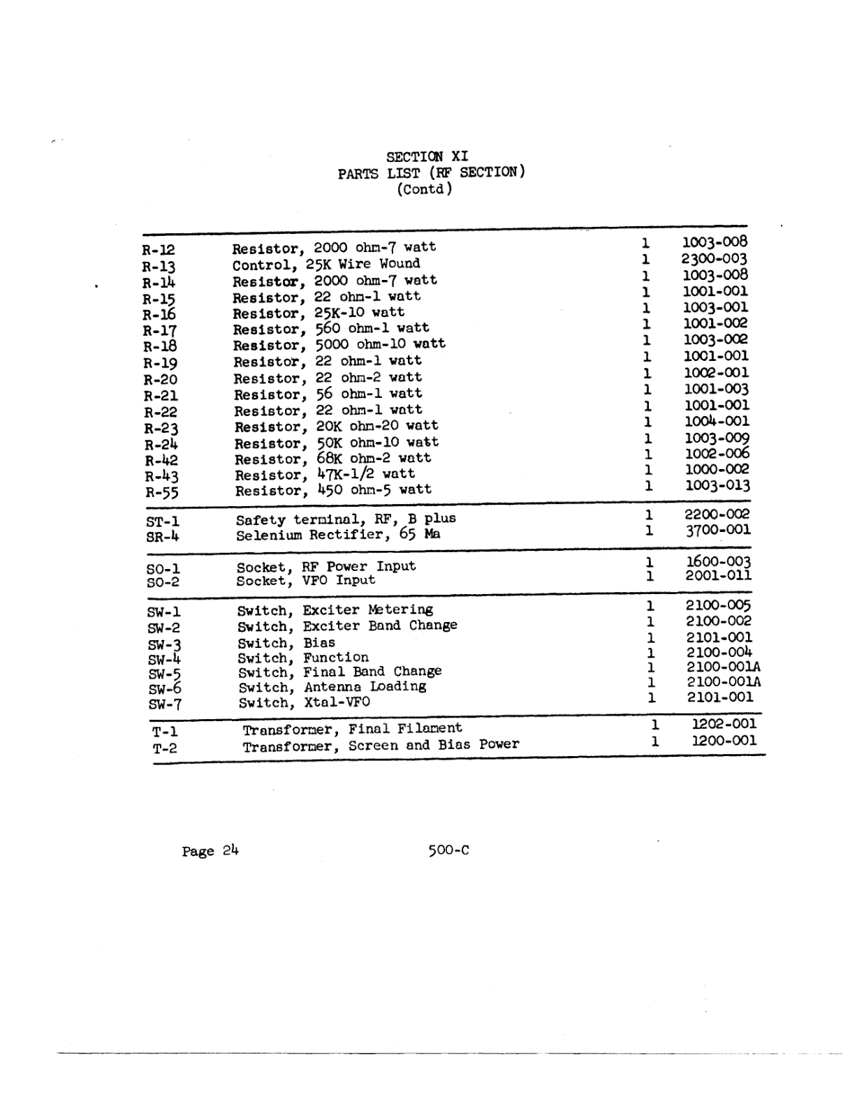 WRL KING-500c User Manual (PAGE 24)