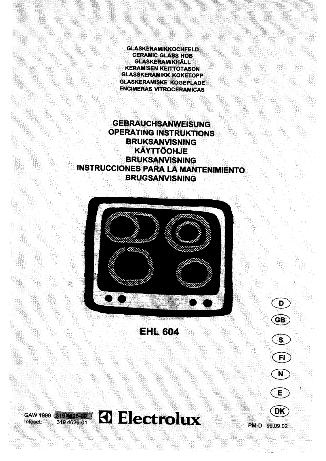 AEG EHL604 User Manual