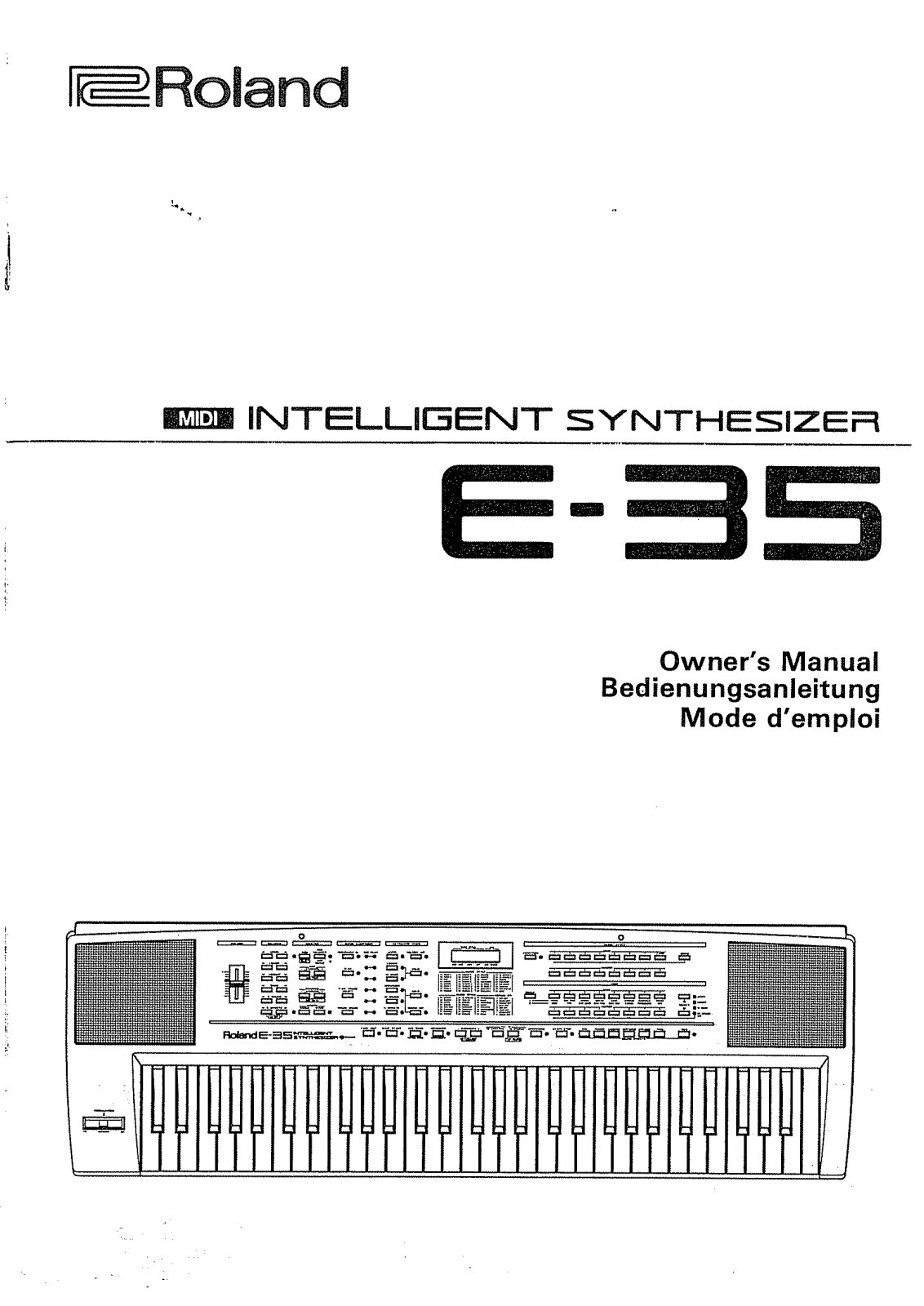 ROLAND E-35 User Manual