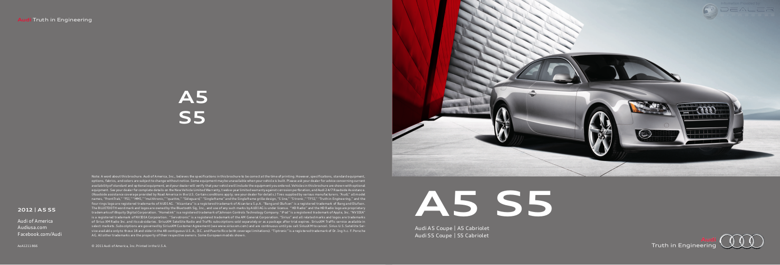 Audi A5 2012 Owner's Manual