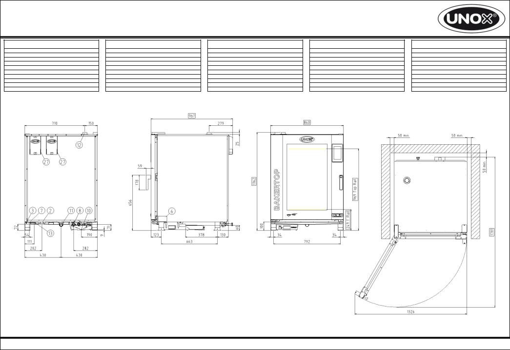 UNOX XEBC-10EU-EPRM Datasheet & Drawing