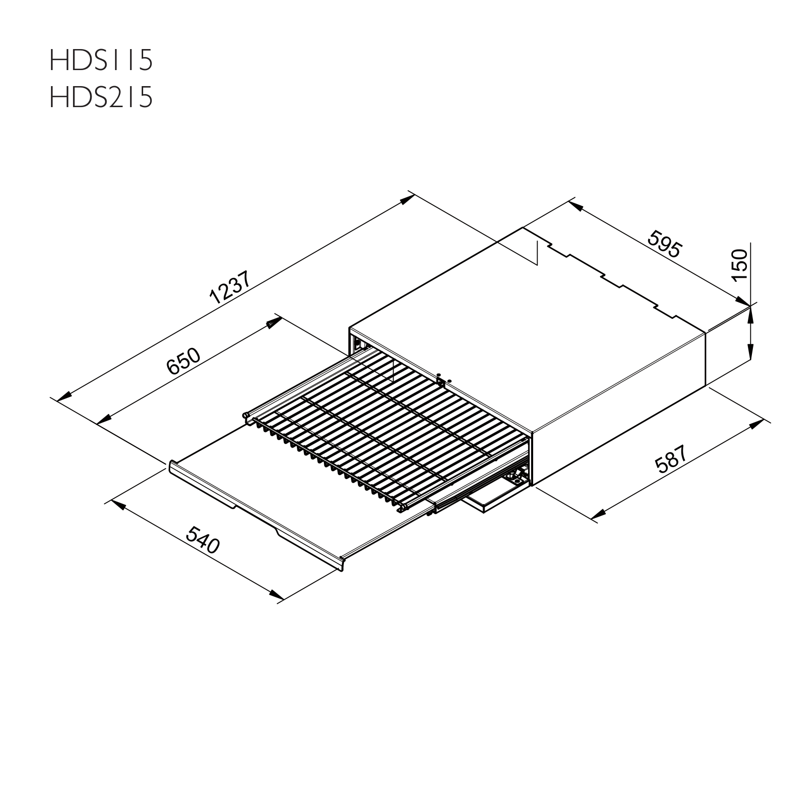 ASKO HDS115, HDS215 Dimensions