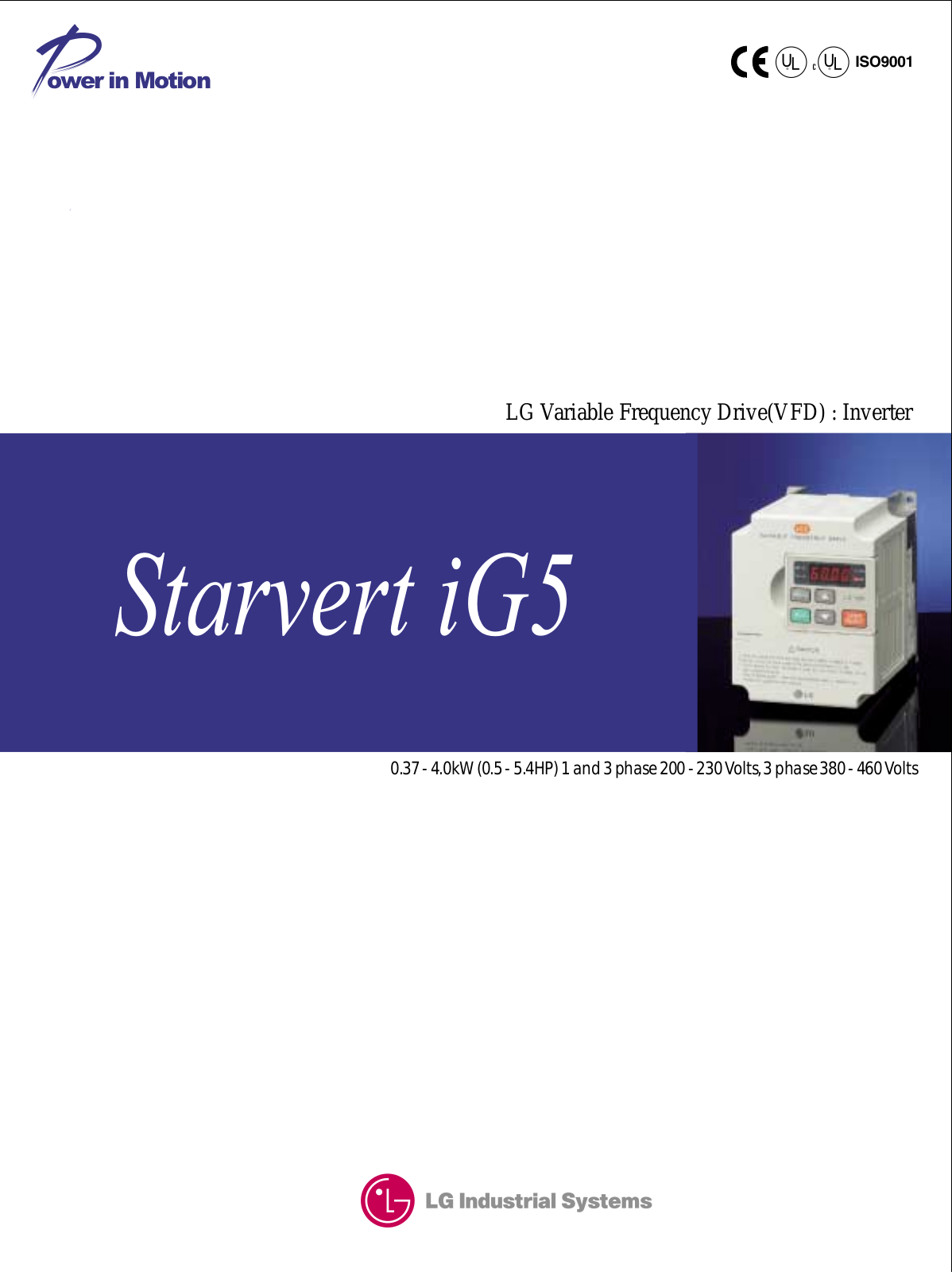 LG STARVERT IG5 User Manual