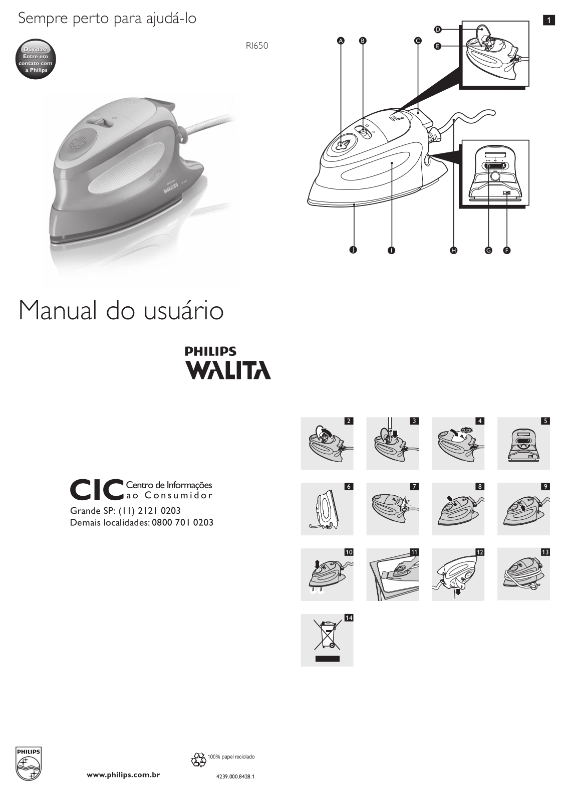 Philips RI650 User Manual