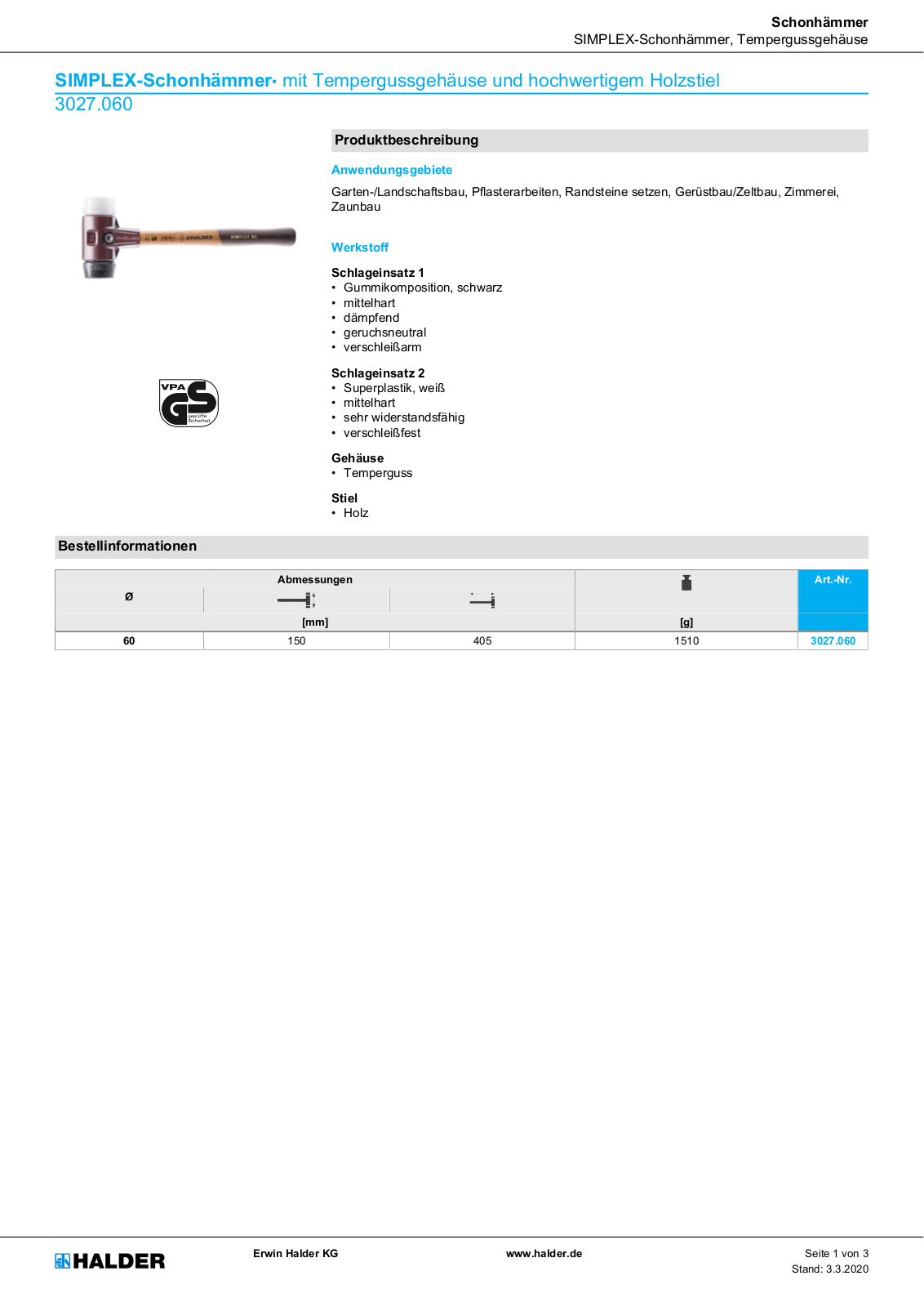 Simplex 3027.060 User Manual