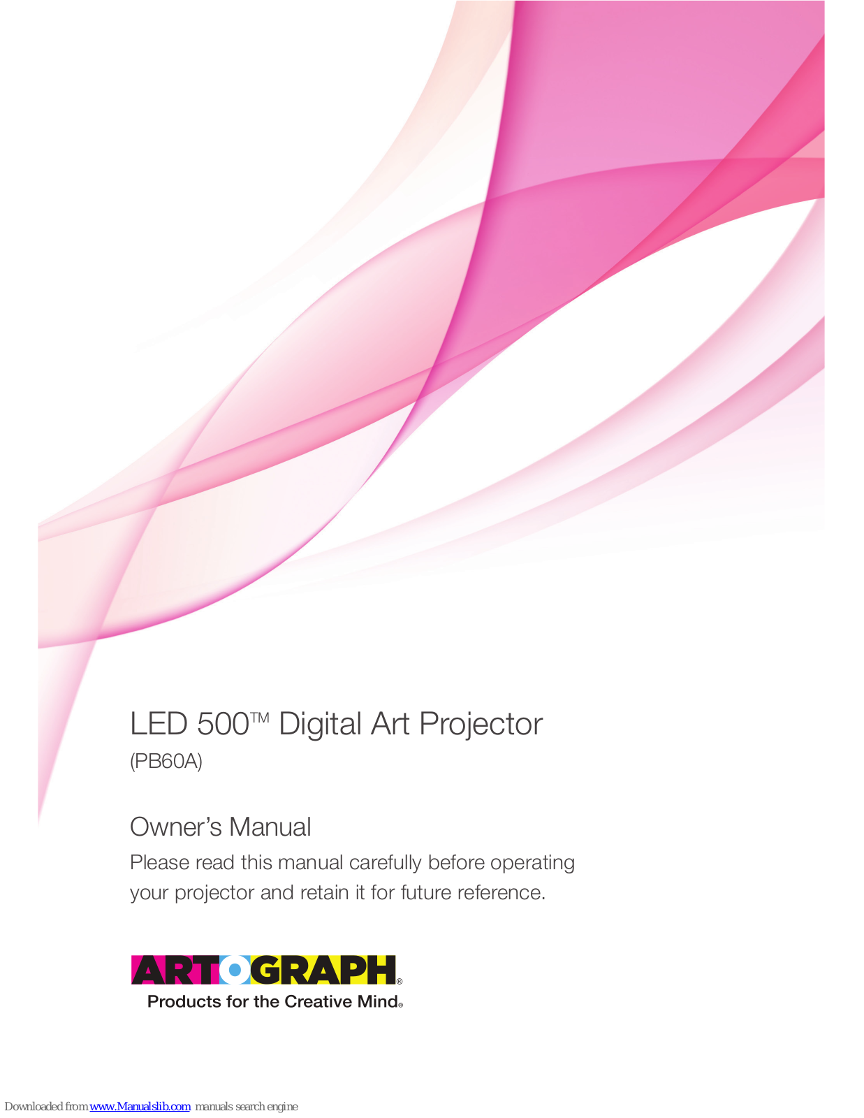 LG LED 500, LED 500 PB60A Owner's Manual