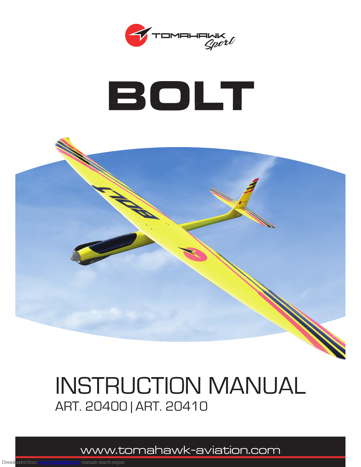 Tomahawk BOLT 20410, BOLT 20400 Instruction Manual