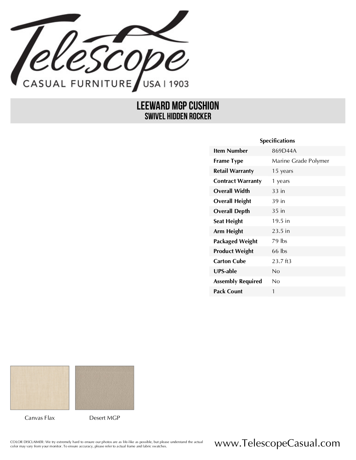 Telescope Casual TE3069 Specifications - ManualMachine.com