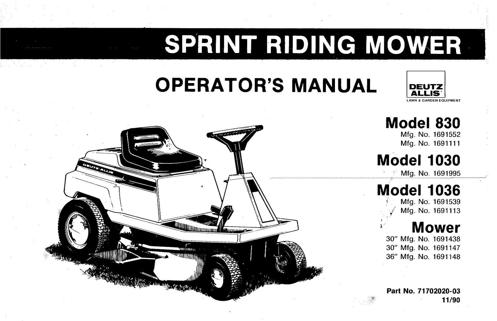 Snapper 1036 User Manual