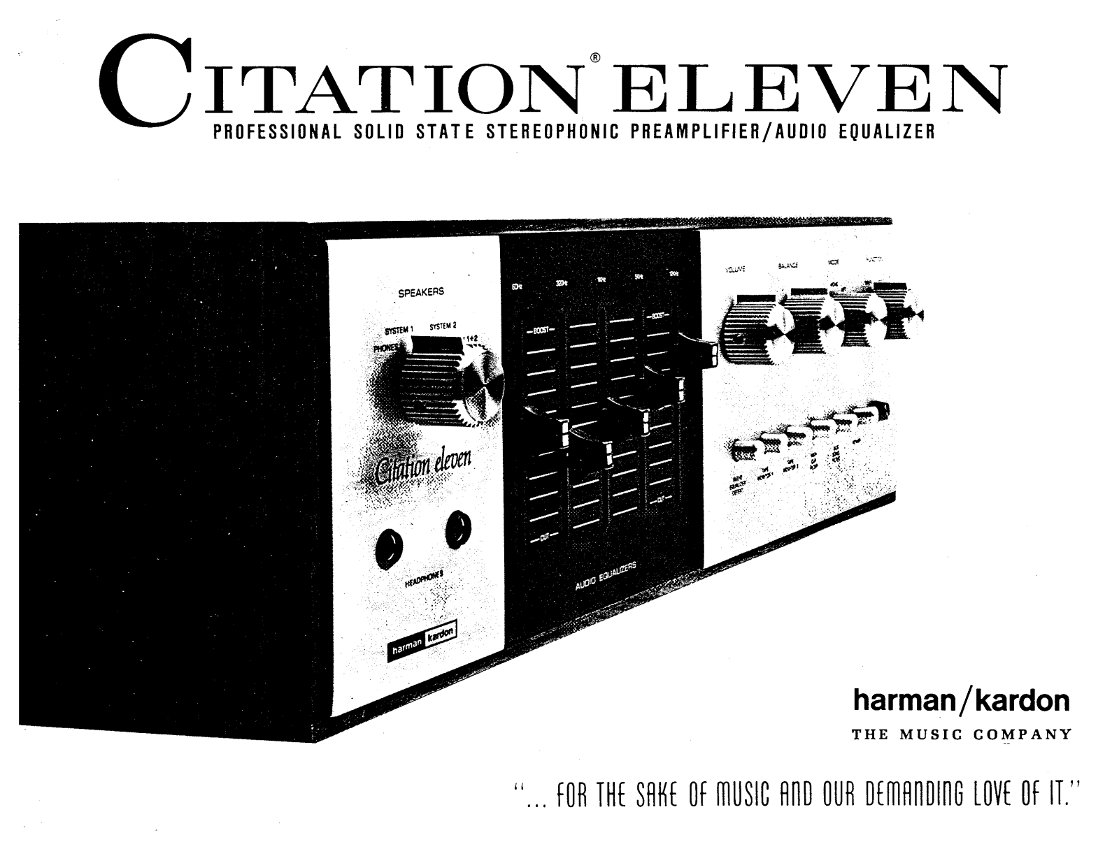 Harman kardon CITATION 11 User Manual