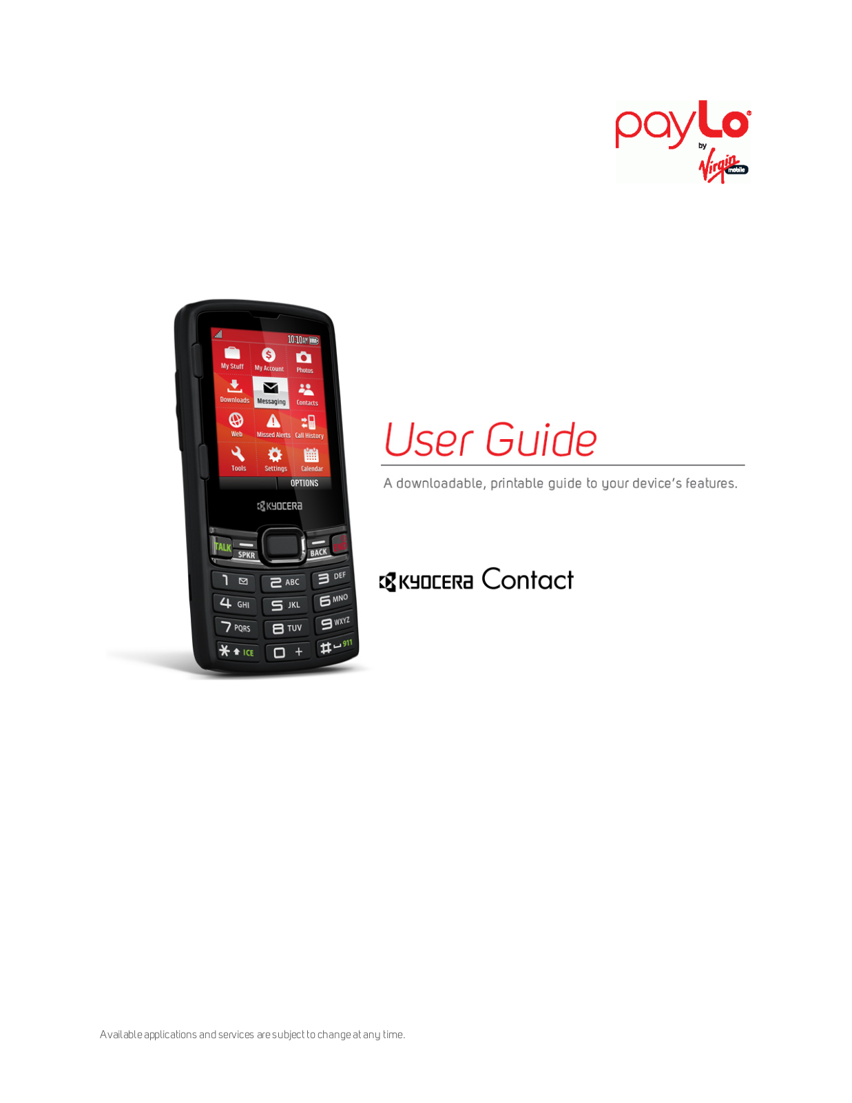 Kyocera Contact PayLo User's Guide