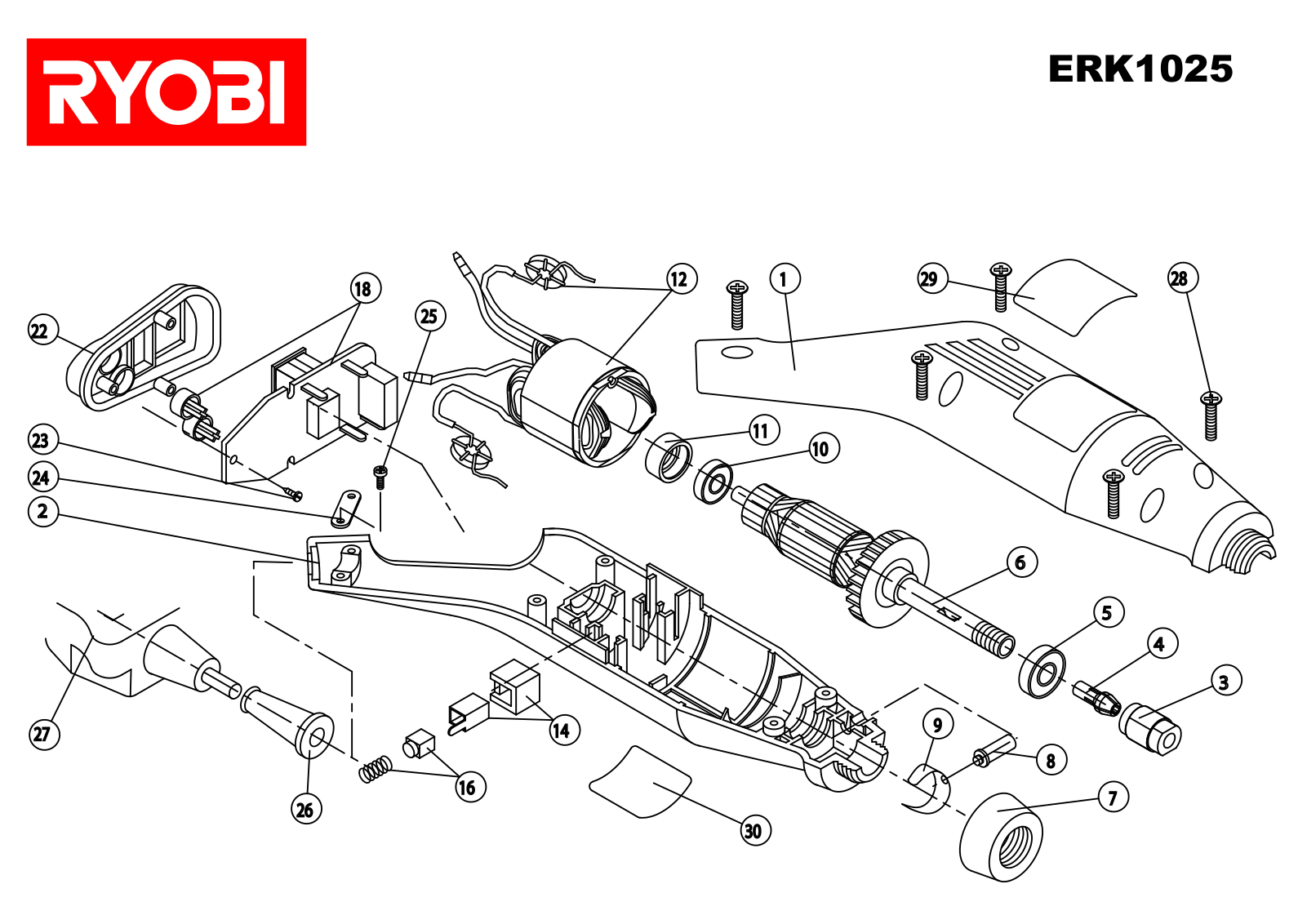 Ryobi ERK1025 User Manual