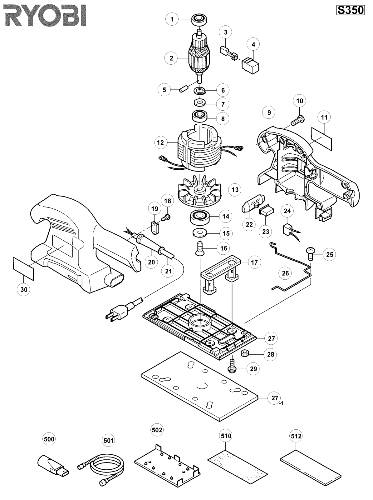 Ryobi S350 User Manual