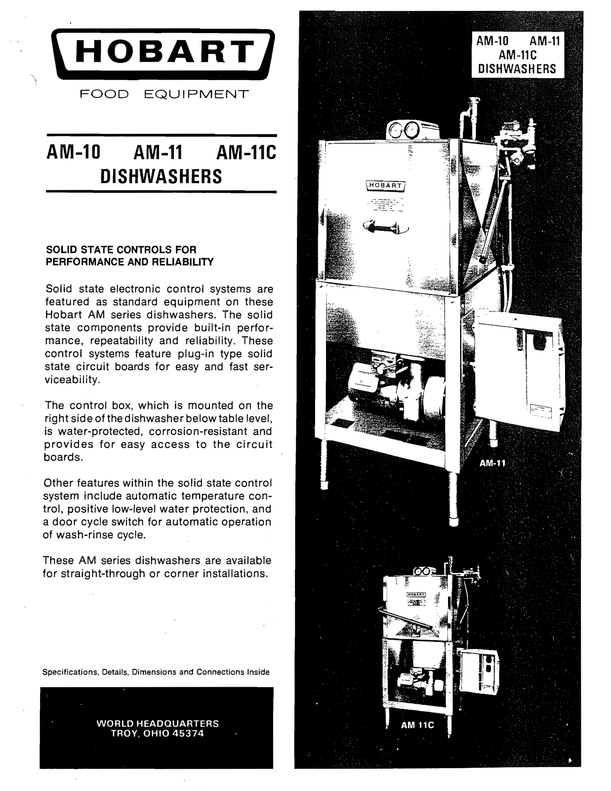 Hobart AM-10 User Manual