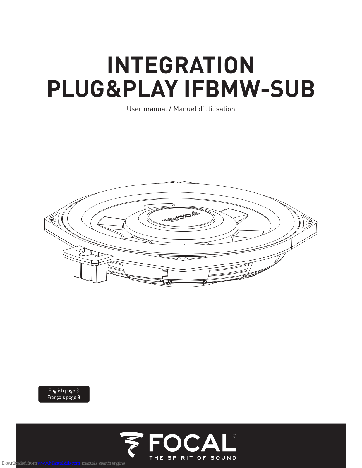 Focal IFBMW-SUB User Manual - ManualMachine.com