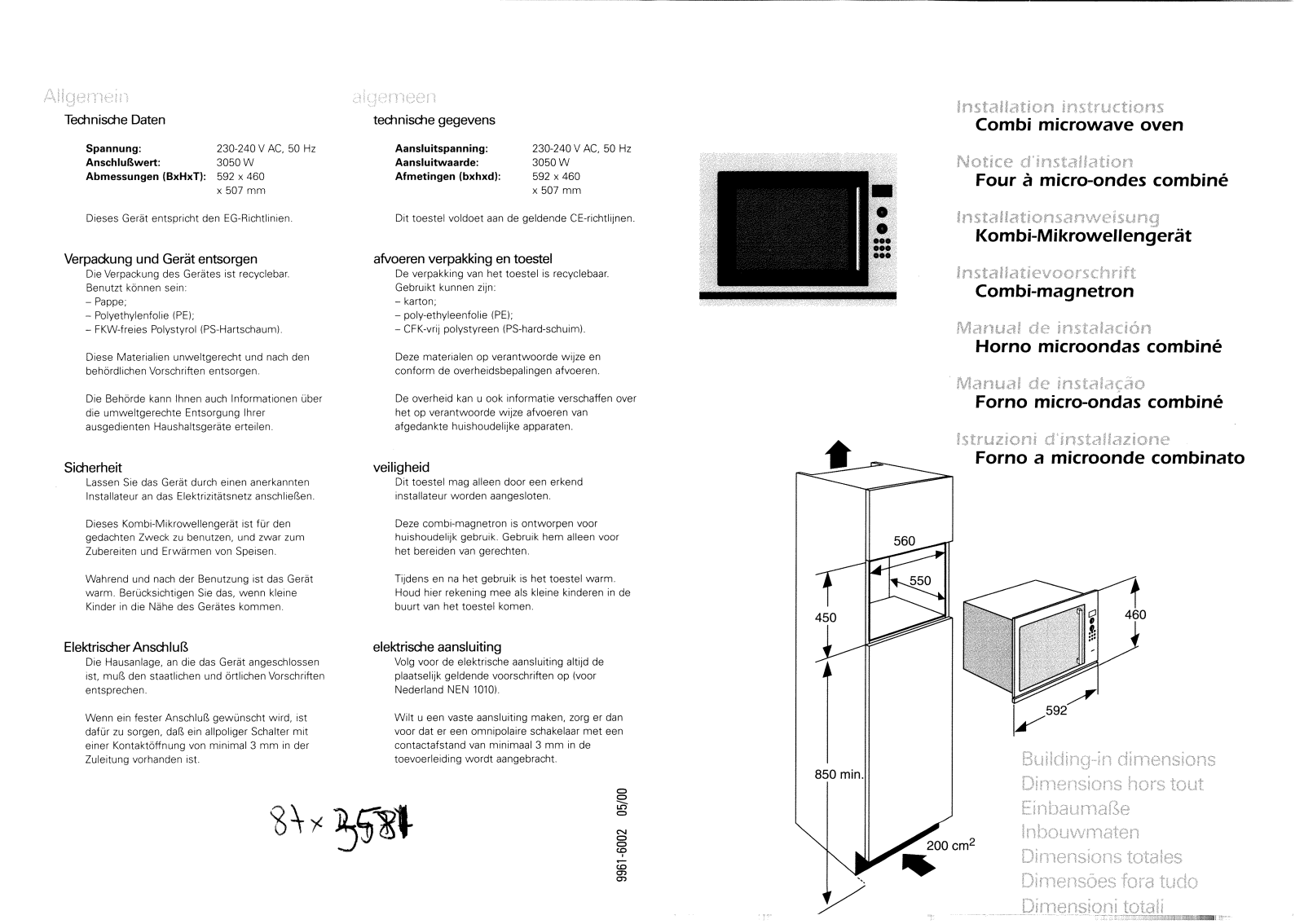 FAGOR MW004 User Manual