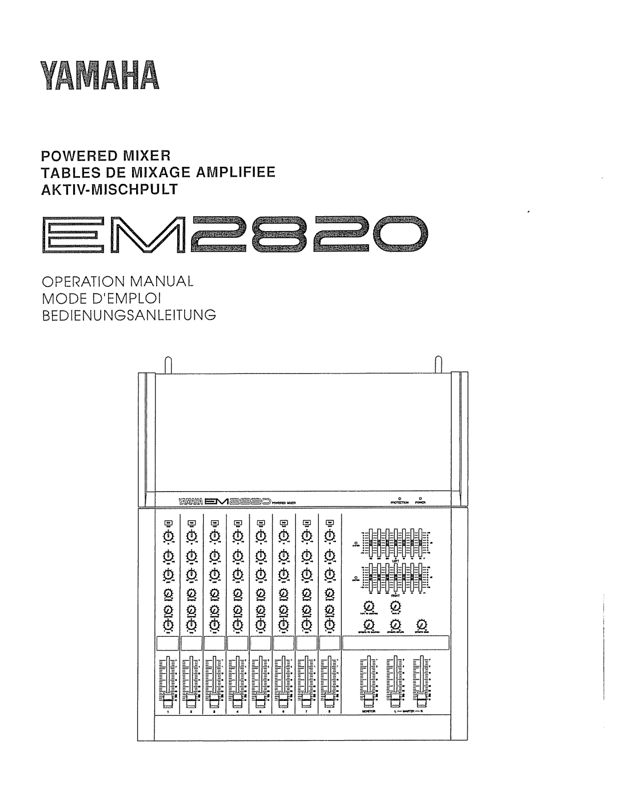 Yamaha EM2820 User Manual