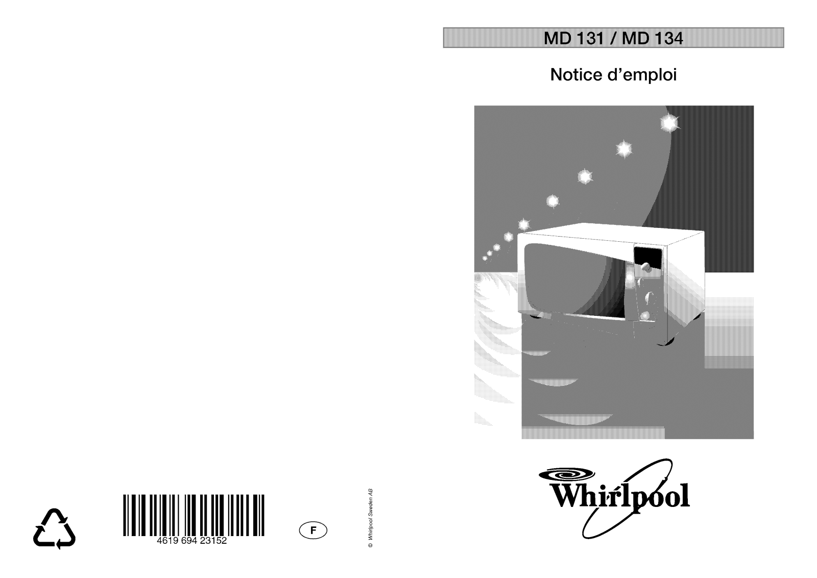 Whirlpool MD 131, MD 134 User Manual