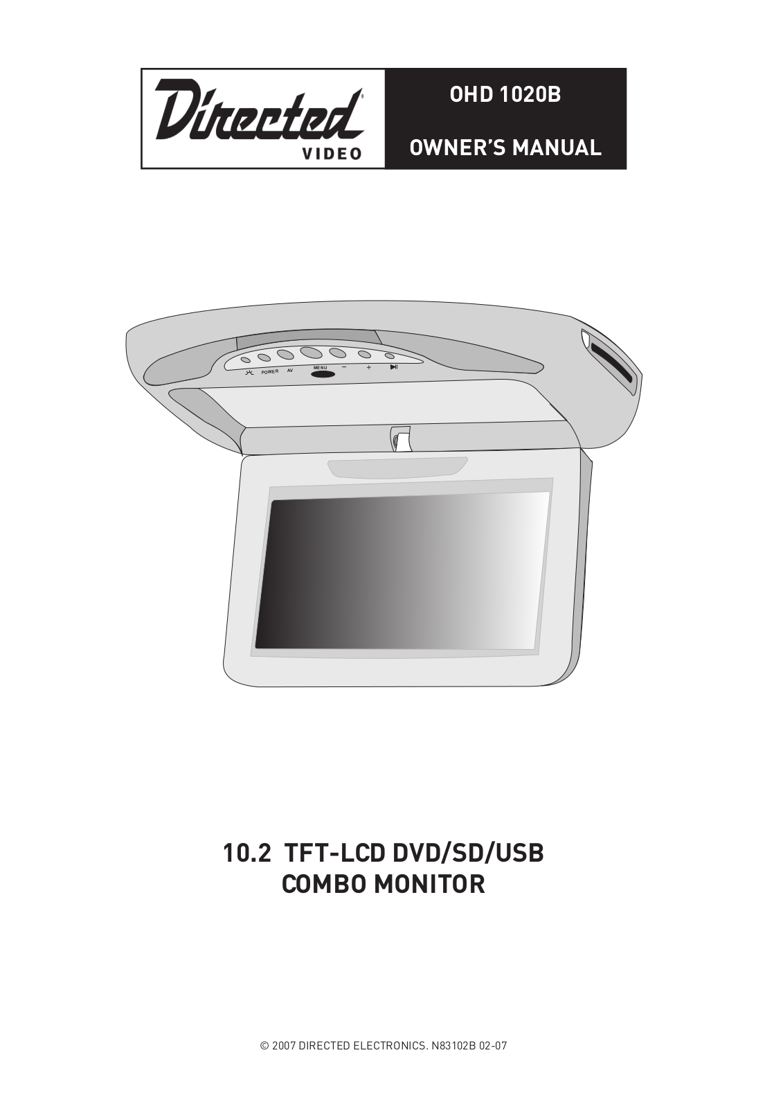 Directed Electronics OHD 1020B User Manual