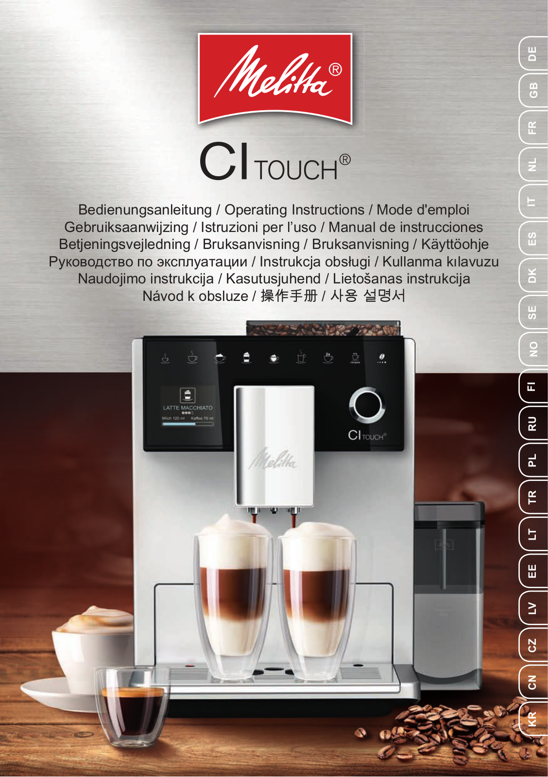 Melitta Caffeo CI Touch F 630-102 User manual